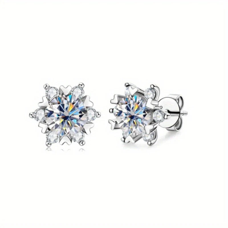 Luxury Sunflower Earrings in 925 Sterling Silver – Timeless Style