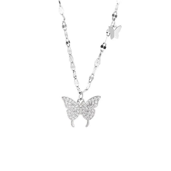 Glamorous Butterfly Pendant – Light Luxury Women’s Necklace for Every Occasion