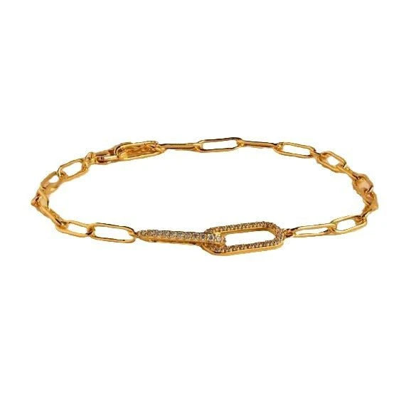 Stylish Copper Zircon Infinity Bangle – Minimalist & Elegant Bracelet