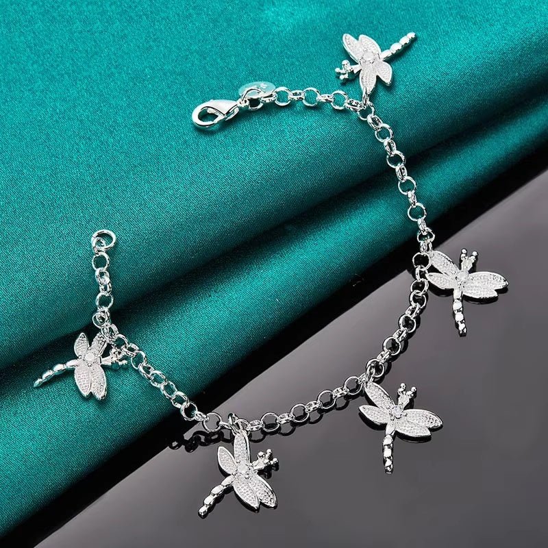 Luxury Dragonfly-Inspired Coil Bangle Bracelet for Women
