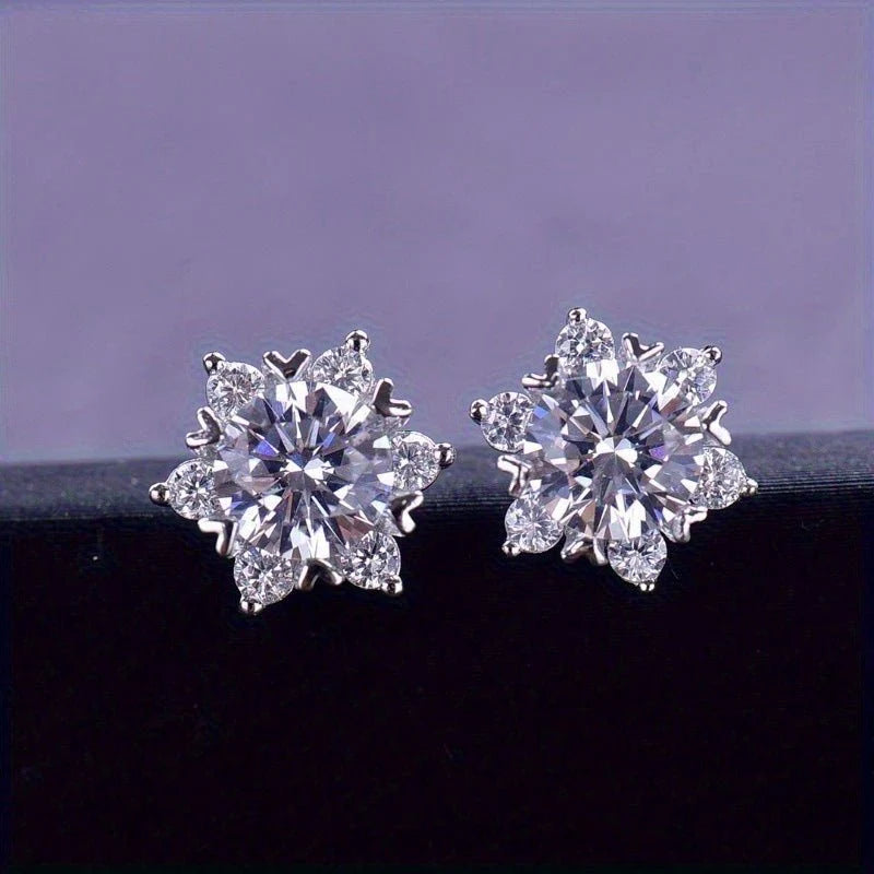Luxury Sunflower Earrings in 925 Sterling Silver – Timeless Style