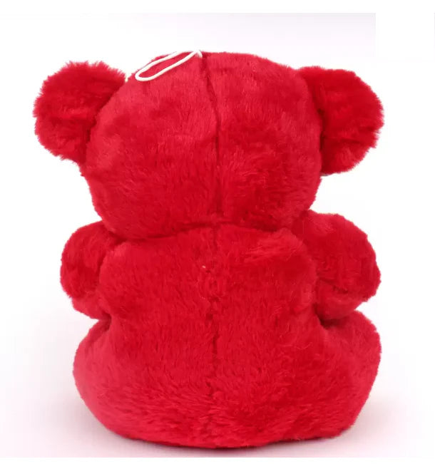 "Romantic Rose Soft Teddy Bear – Plush Stuffed Animal Gift for Valentine's & Special Occasions"