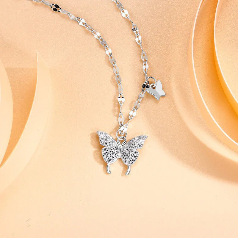 Glamorous Butterfly Pendant – Light Luxury Women’s Necklace for Every Occasion