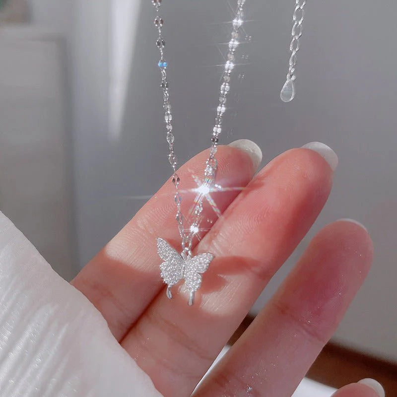 Glamorous Butterfly Pendant – Light Luxury Women’s Necklace for Every Occasion