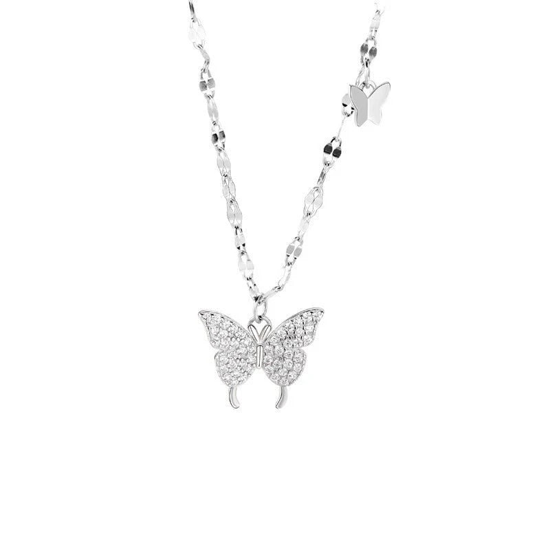 Glamorous Butterfly Pendant – Light Luxury Women’s Necklace for Every Occasion