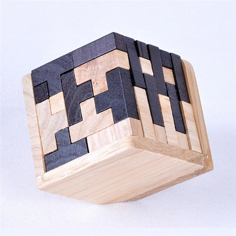 Classic Luban Wooden Puzzle – Creative 3D Brain Game for All Ages | STEM Educational Toy