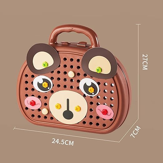 "Creative Screw Puzzle Suitcase – STEM Learning Tool Kit for Boys & Girls"