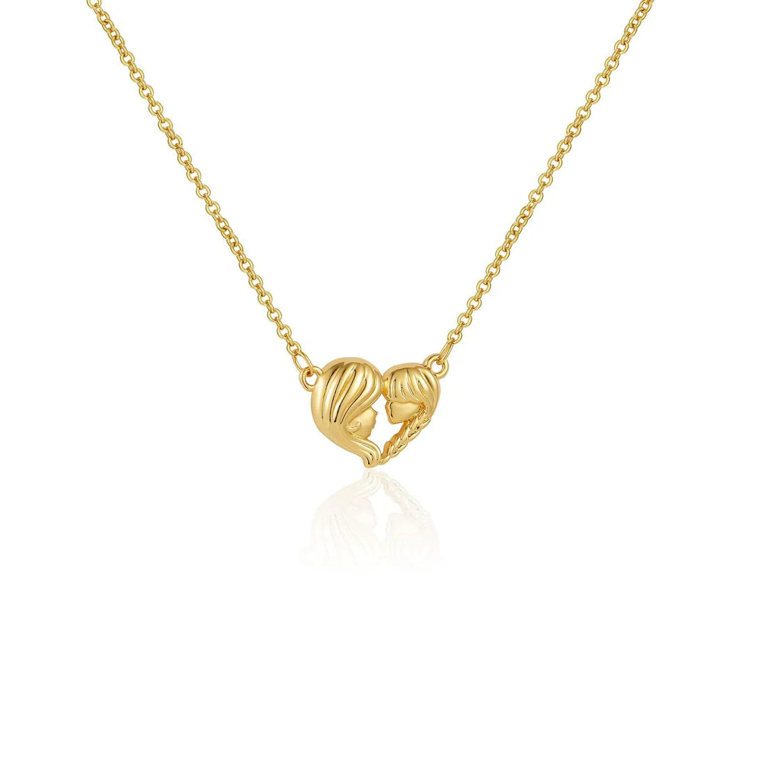 Modern Peach Heart Necklace – High-Grade Mother’s Day Jewelry Gift