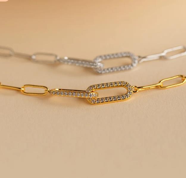 Stylish Copper Zircon Infinity Bangle – Minimalist & Elegant Bracelet