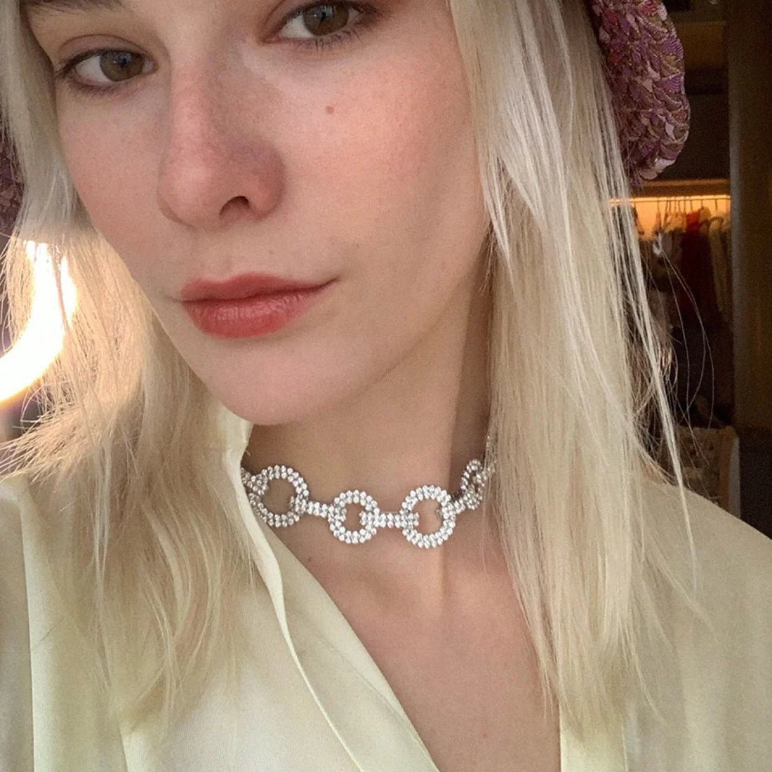 Opulent Diamond-Encrusted Cuban Link Chain – Trendy Thick Choker Necklace