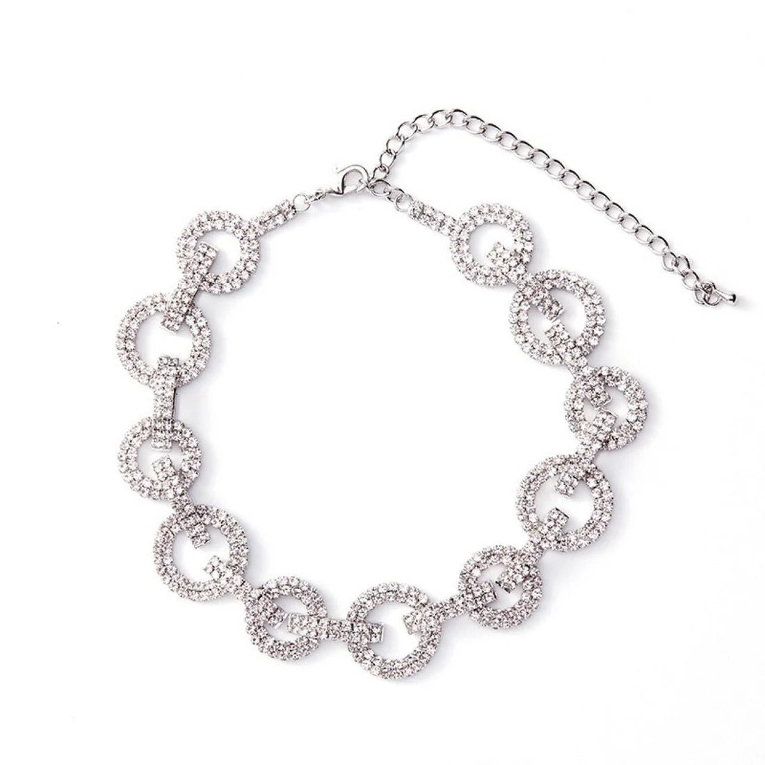 Opulent Diamond-Encrusted Cuban Link Chain – Trendy Thick Choker Necklace