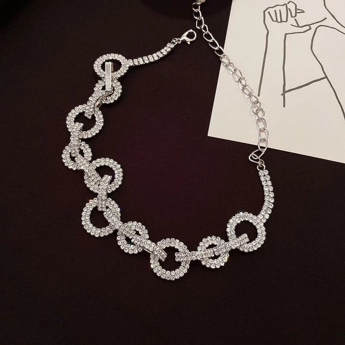 Opulent Diamond-Encrusted Cuban Link Chain – Trendy Thick Choker Necklace