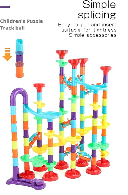 "Creative Marble Maze Set – Educational Track Building Blocks"
