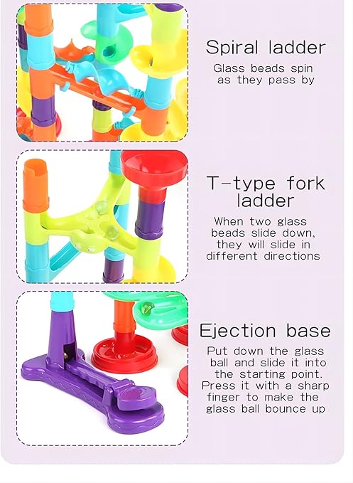 "Creative Marble Maze Set – Educational Track Building Blocks"