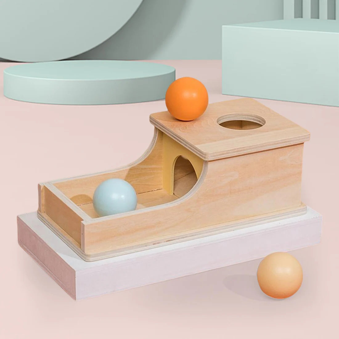 "Wooden Montessori Target Box – Sensory Play Toy for Early Childhood Education"