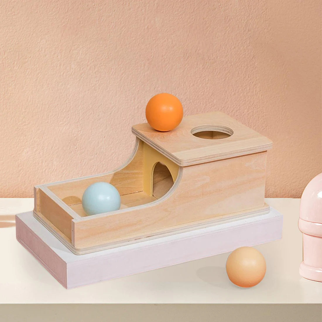"Wooden Montessori Target Box – Sensory Play Toy for Early Childhood Education"