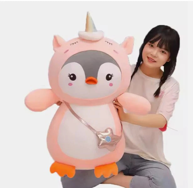 "Kawaii Penguin Plush Toy – Huggable Soft Animal for Gifting & Nursery Decor"