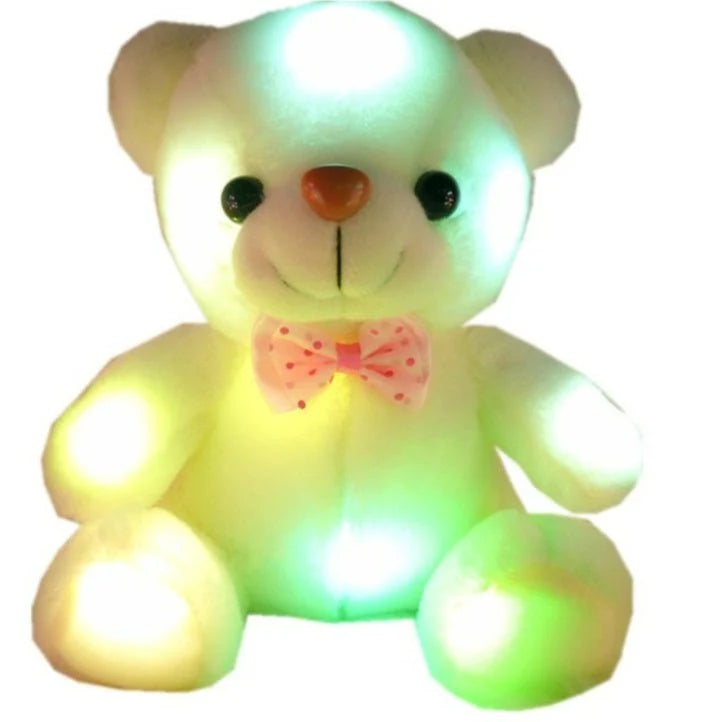 "Magical Glow Plush Teddy Bear – Colorful LED Light-Up Soft Toy for Kids & Gifts"