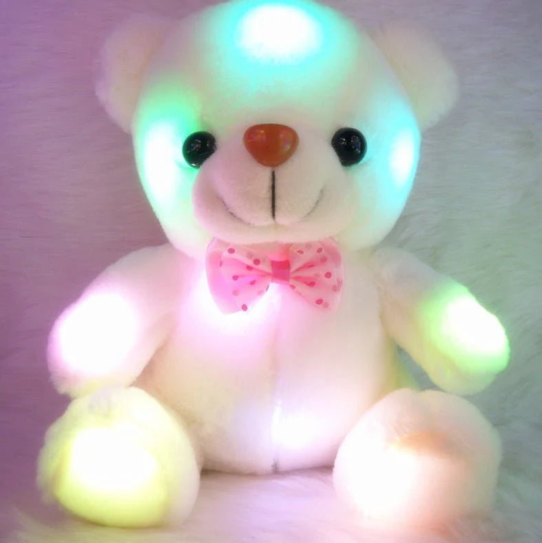 "Magical Glow Plush Teddy Bear – Colorful LED Light-Up Soft Toy for Kids & Gifts"