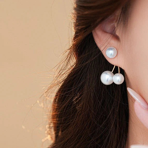 Vintage Cherry Pearl Earrings for Women – Retro Creative Design