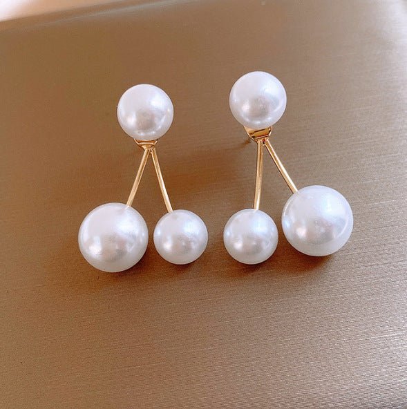 Vintage Cherry Pearl Earrings for Women – Retro Creative Design