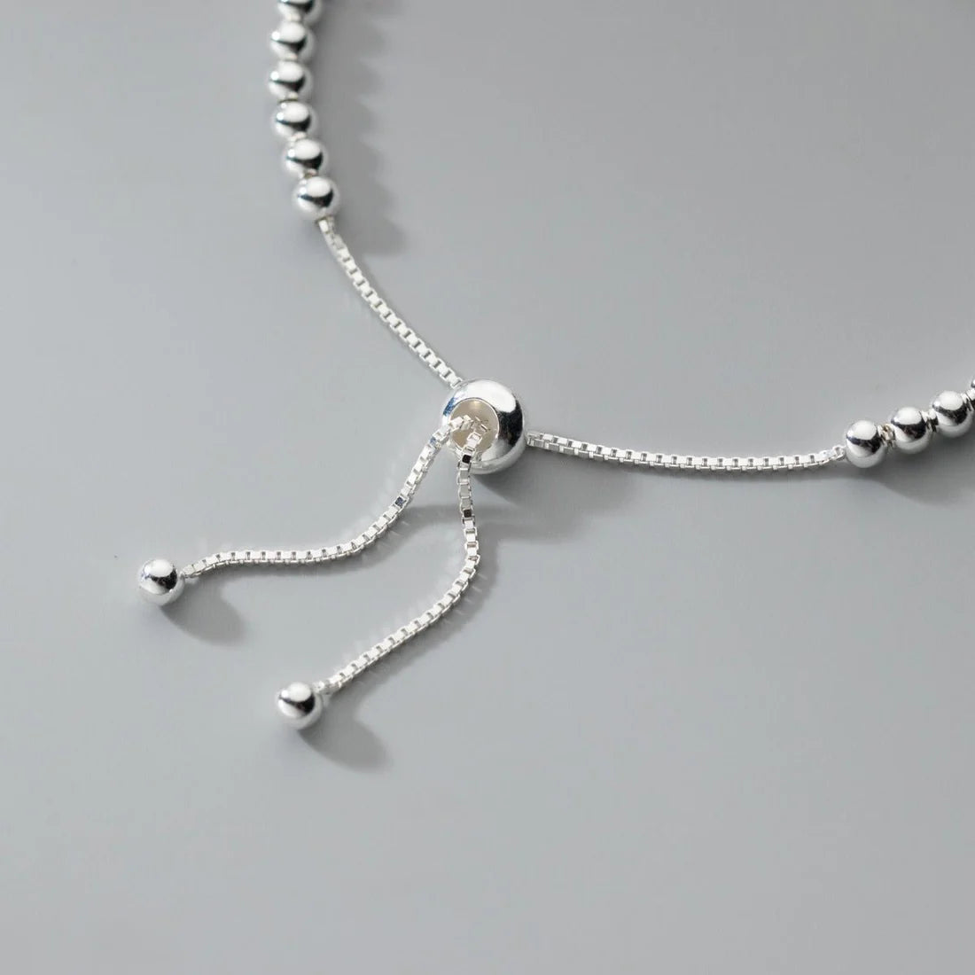 Adjustable S925 Silver Light Bead Bracelet | Chic Women’s Fashion Accessory