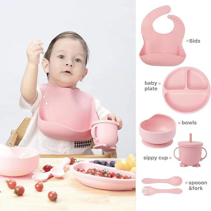 "Soft Silicone Baby Cutlery Set
