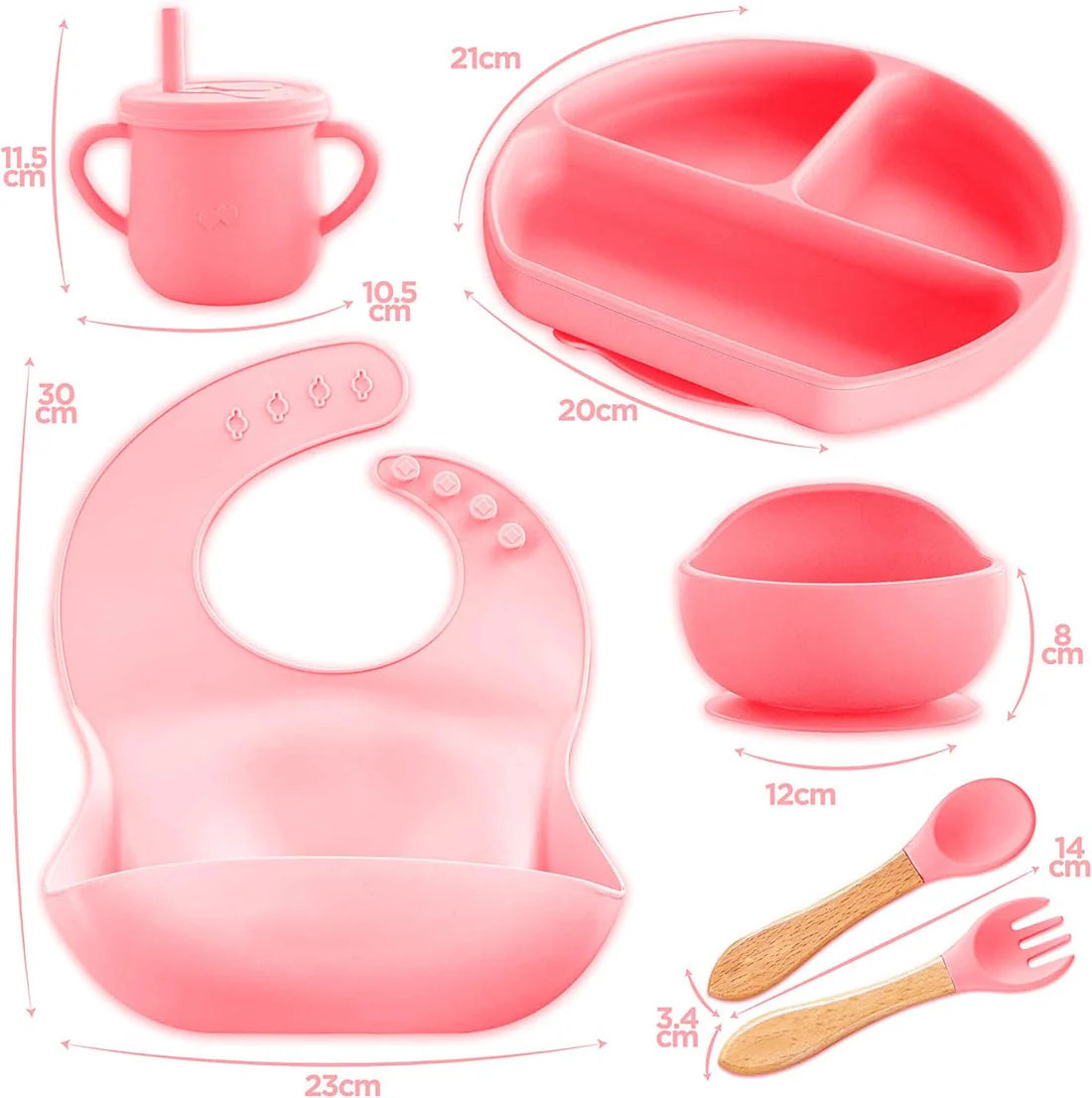"Soft Silicone Baby Cutlery Set