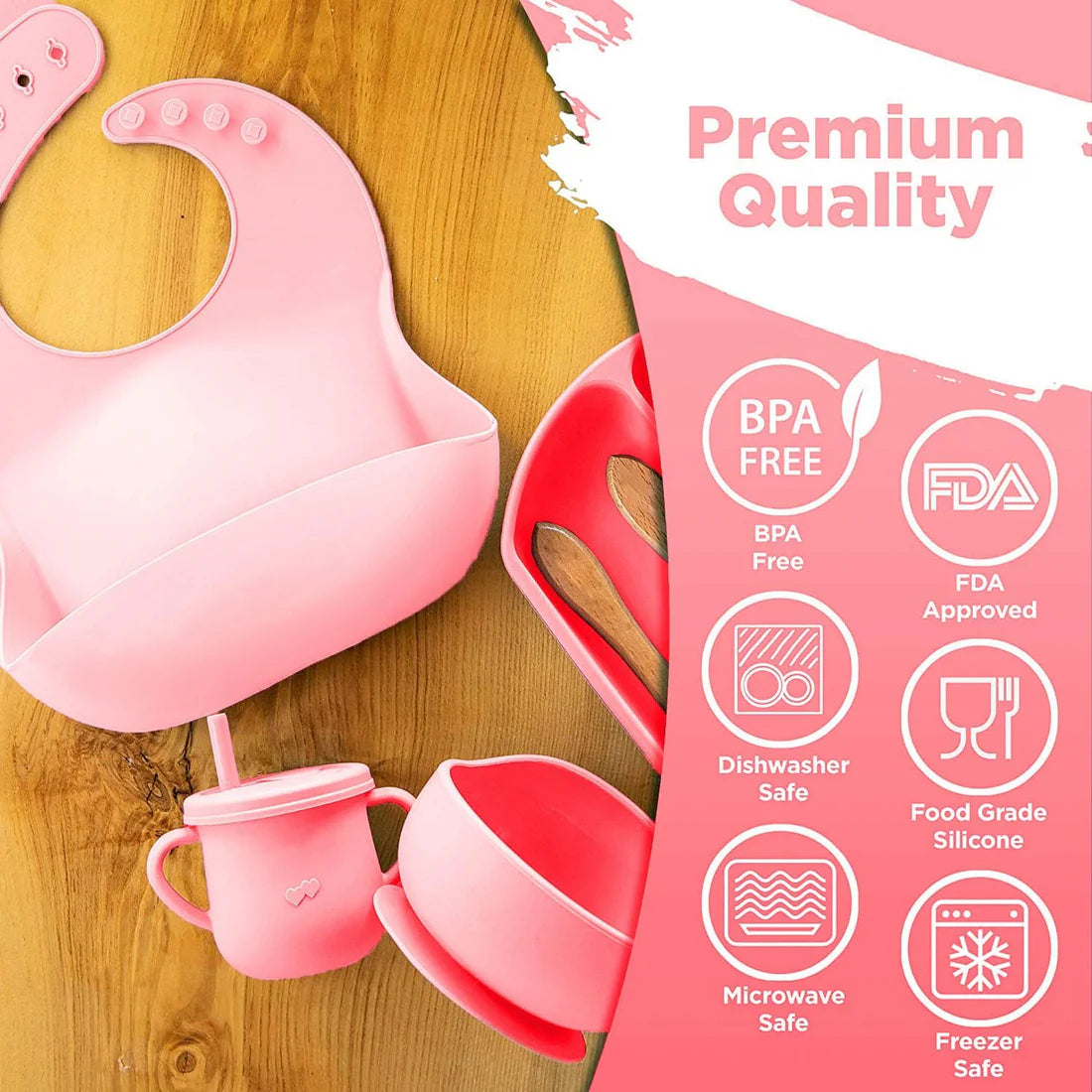 "Soft Silicone Baby Cutlery Set